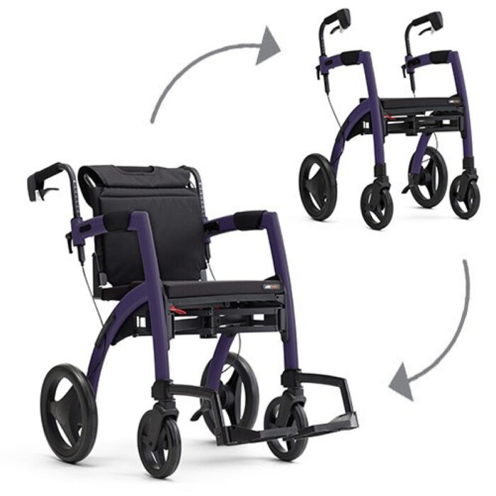 rollator en rolstoel in 1 rollz