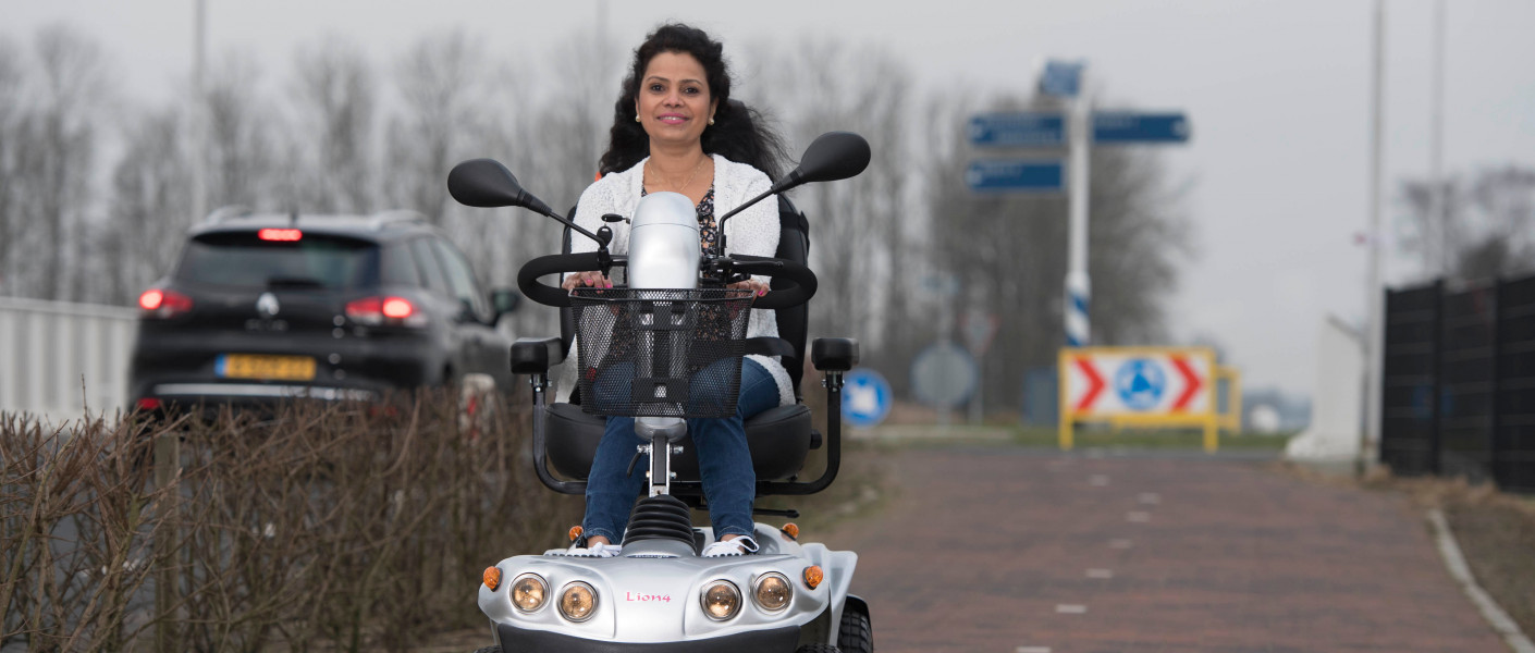 scootmobiel in gebruik